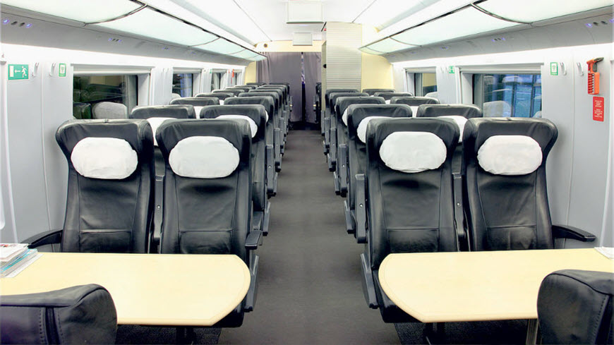 Как выглядит бизнес класс в поезде Сапсан